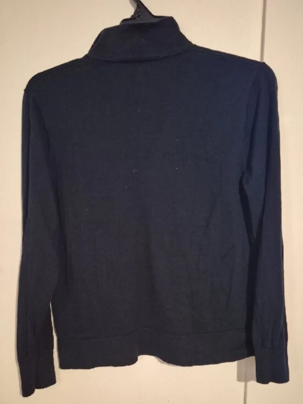 J. Crew Black Collared Pullover Sweater